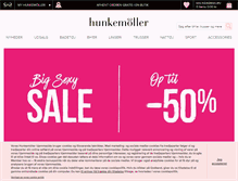 Tablet Screenshot of hunkemoller.dk